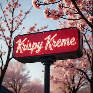 Krispy Kreme light sign 