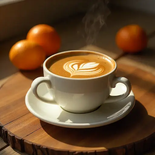 A hot Cup of Krispy Kreme Coffee